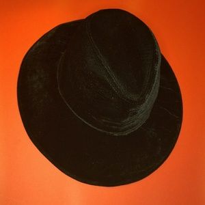 Velvet Wide Brim Hat